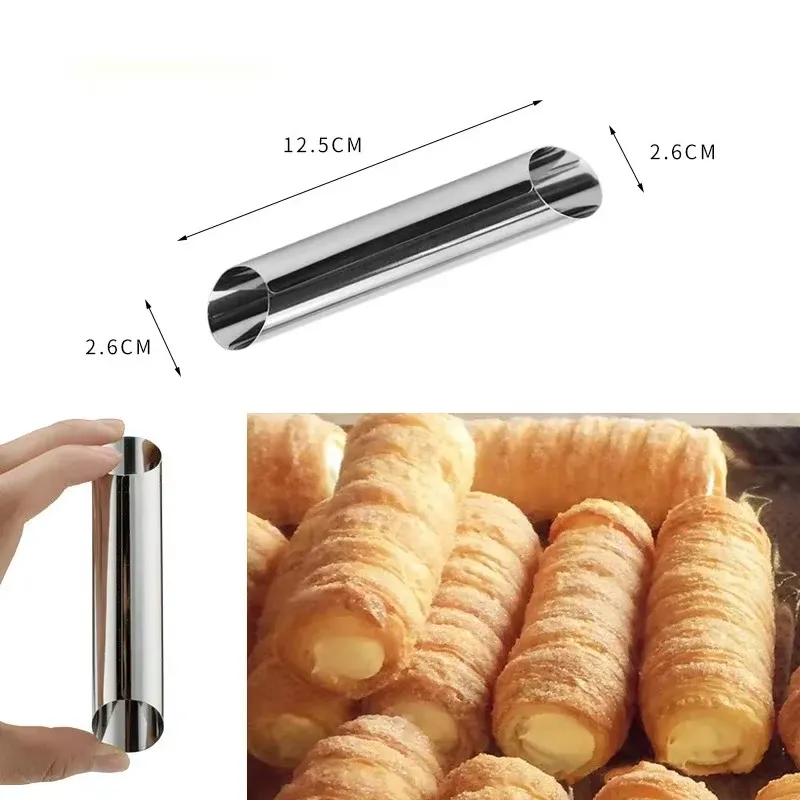 Cannoli Vormen - 8 Stuks - RVS - Afbeelding 2