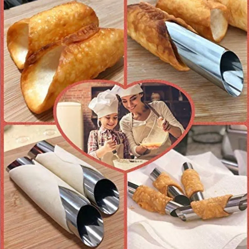 Cannoli Vormen - 8 Stuks - RVS - Afbeelding 3