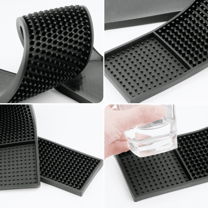 Barmat Langwerpig Zwart - Rubberen - 70CM x 9,8CM - Afbeelding 3