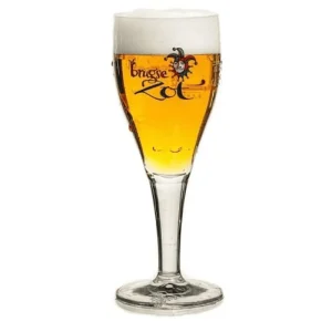 Brugse Zot Bierglas - 33cl - Glas op Voet - Origineel