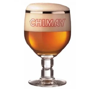 Chimay Bierglas - 33cl - Trappist Kelkglas op Voet - Origineel