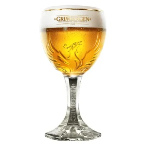 Grimbergen Bierglas - 30cl - Bokaal Glas op Voet - Origineel