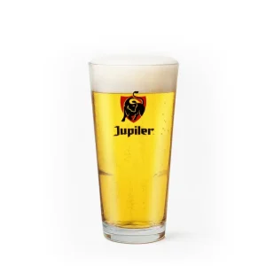 Jupiler Bierglas - 25cl - Stapelbaar Vaasje Model - Origineel