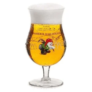 La Chouffe Bierglas - 25cl - Bokaal Model op Voet - Origineel