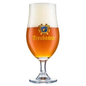 Troubadour Bierglas – 33cl – Glas op Voet – Origineel